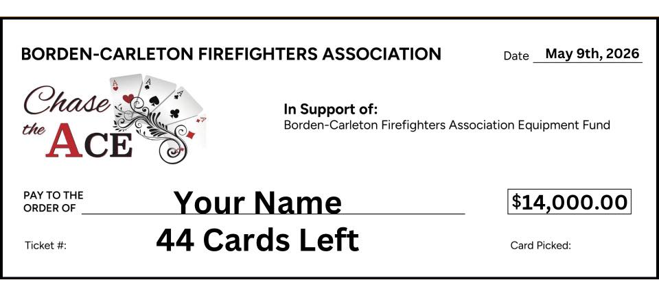 Borden Carleton Fire Department Chase the Ace